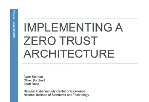 Implementing A Zero Trust Architecture - MySecurity Marketplace